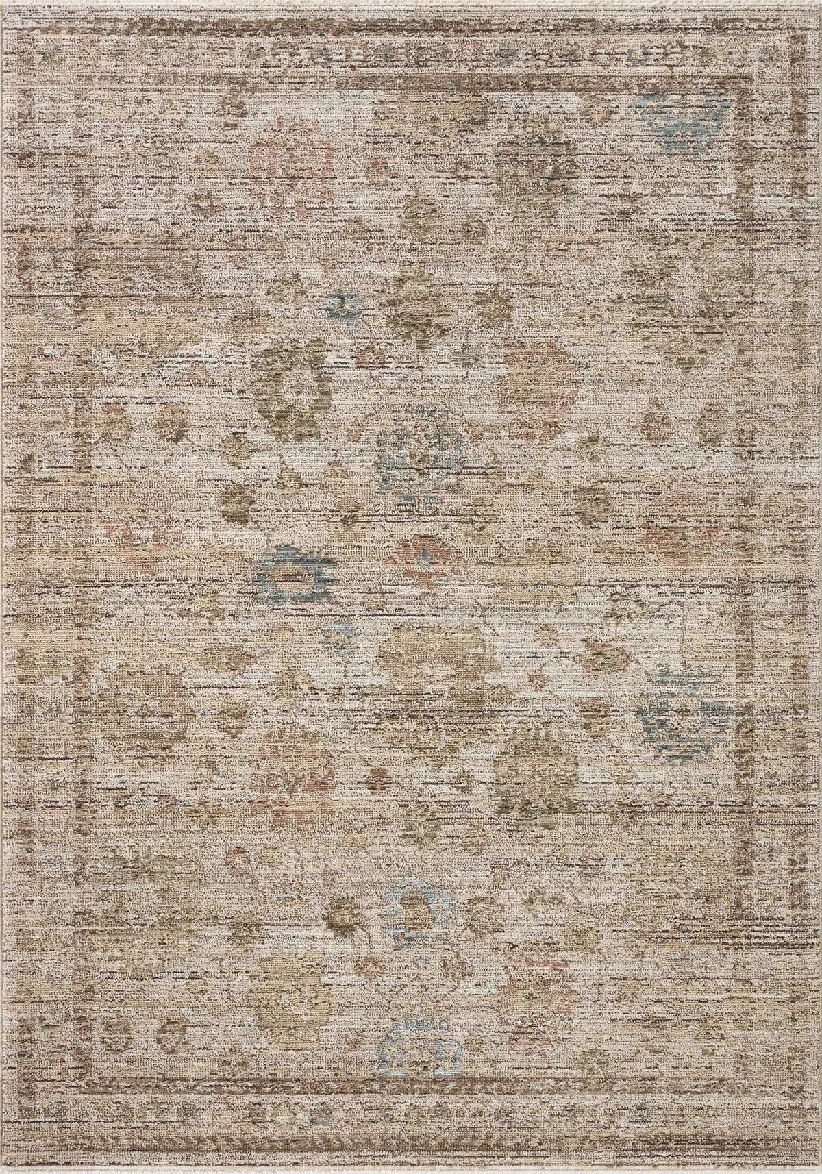 Loloi Priscilla PRL-06 Ivory / Multi Rug - main flat