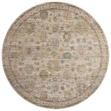 Loloi Priscilla PRL-06 Ivory / Multi Rug - round flat