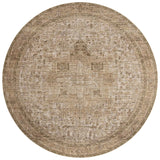 Loloi Priscilla PRL-07 Beige / Earth Rug - round flat