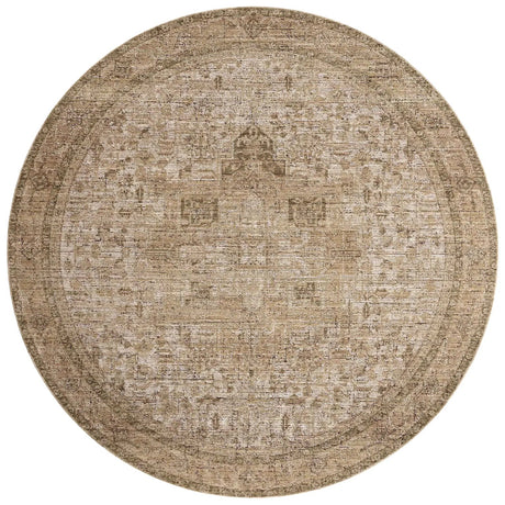 Loloi Priscilla PRL-07 Beige / Earth Rug - round flat