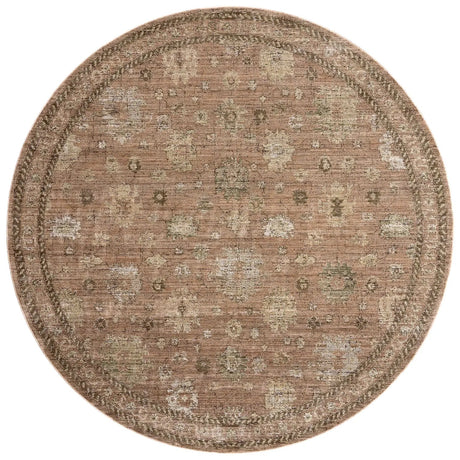 Loloi Priscilla PRL-08 Blush / Multi Rug - round flat