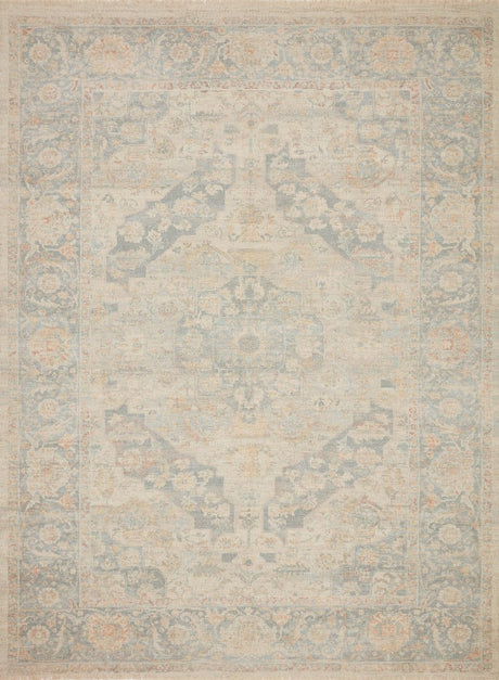 Loloi Priya Pry-08 Bone/Bluestone Rugs.