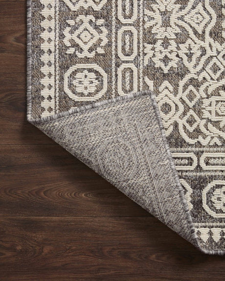 Loloi Rainier Rai-02 Pebble/Ivory Rug.