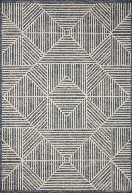 Loloi Rainier Rai-03 Denim/Ivory Rug.