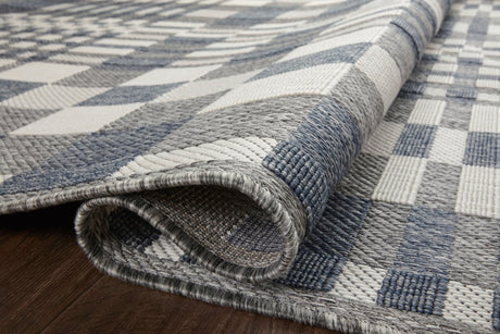 Loloi Rainier Rai-04 Ivory/Denim Rug.