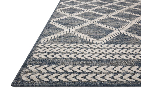 Loloi Rainier Rai-05 Denim/Ivory Rug.