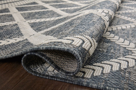 Loloi Rainier Rai-05 Denim/Ivory Rug.