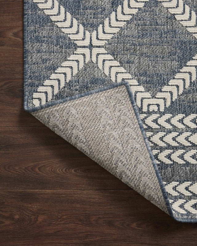 Loloi Rainier Rai-05 Denim/Ivory Rug.