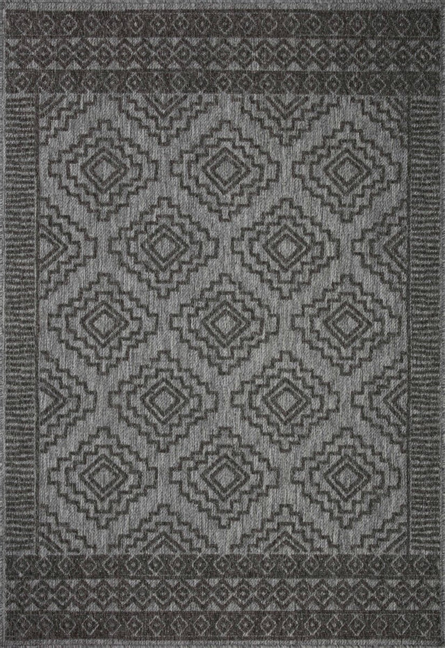 Loloi Rainier Rai-06 Grey/Charcoal Rug.