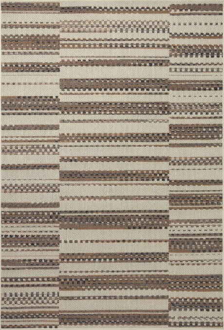 Loloi Rainier Rai-08 Ivory/Taupe Rug.