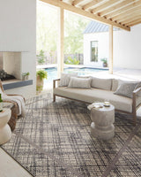 Loloi Rainier Rai-10 Ivory/Charcoal Rug.