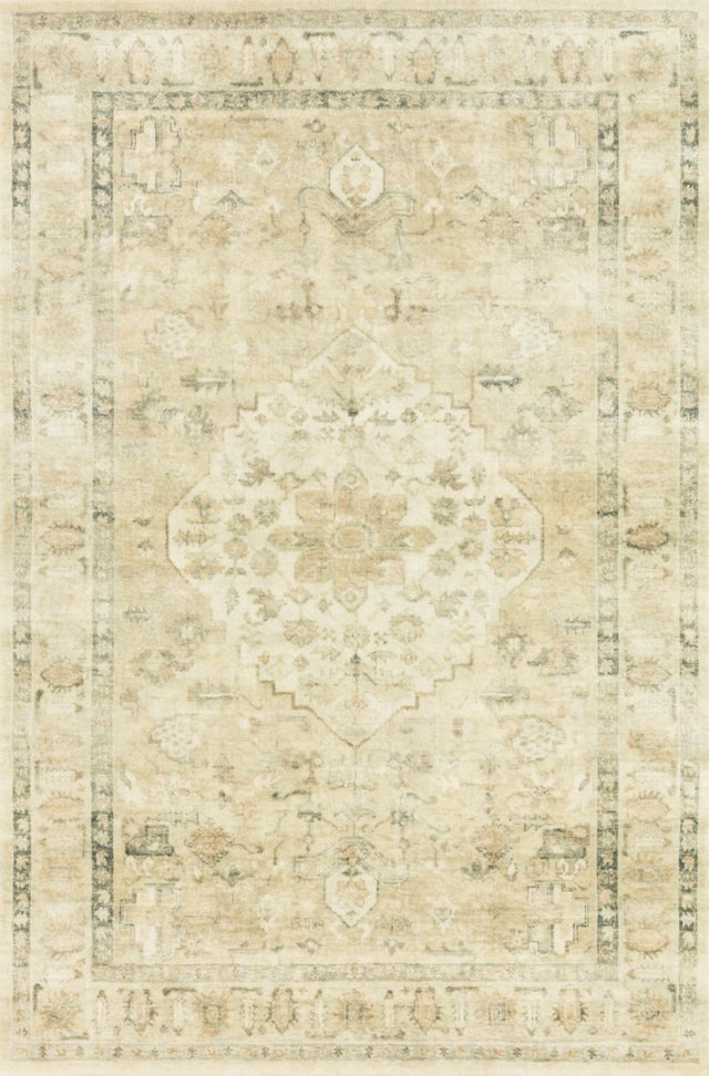 Loloi Rosette Ros-05 Sand/Ivory Rugs.