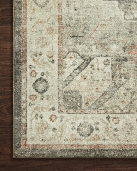 Loloi Rosette Ros-09 Slate/Ivory Rugs.