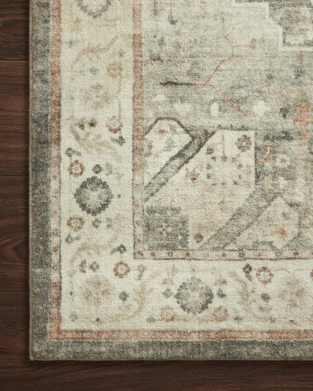 Loloi Rosette Ros-09 Slate/Ivory Rugs.