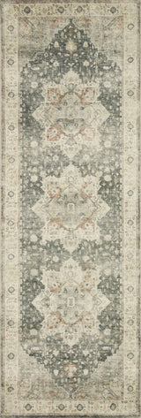 Loloi Rosette Ros-09 Slate/Ivory Rugs.