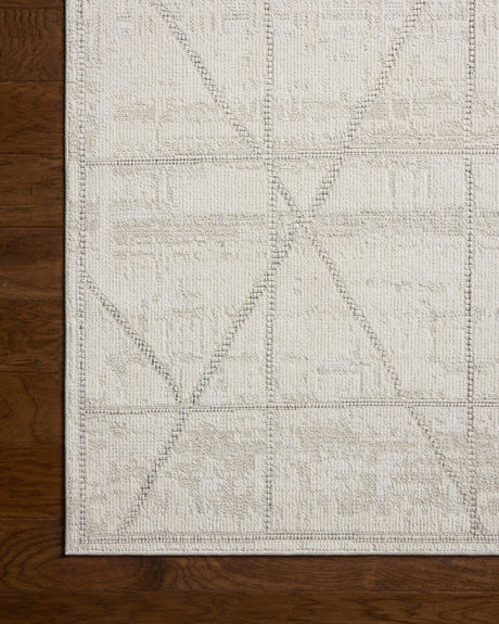 Loloi Roxie ROX-01 Contemporary Power Loomed Ivory, Graphite Rug