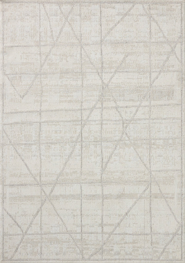 Loloi Roxie ROX-01 Contemporary Power Loomed Ivory, Graphite Rug