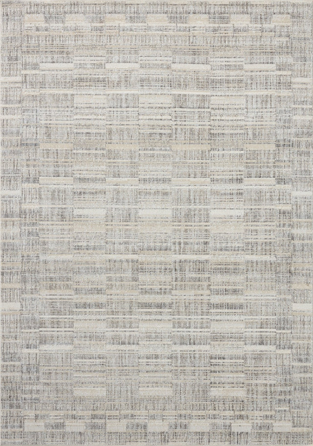 Loloi Roxie ROX-03 Contemporary Power Loomed Granite, Oatmeal Rug