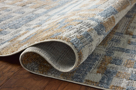 Loloi Roxie ROX-04 Contemporary Power Loomed Ivory, Denim Rug