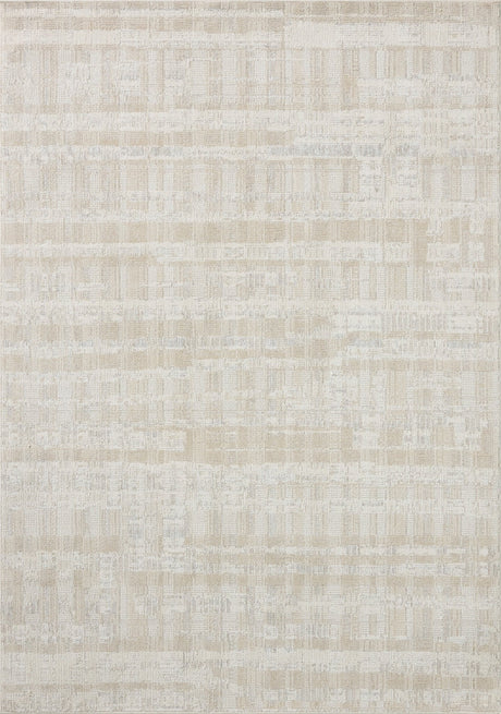 Loloi Roxie ROX-05 Contemporary Power Loomed Ivory, Natural Rug