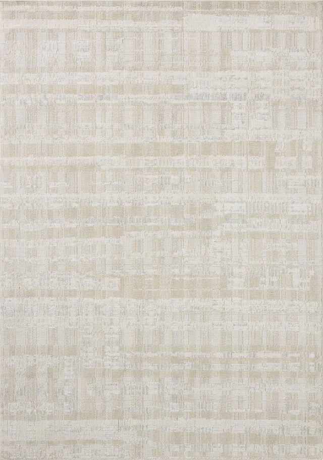 Loloi Roxie ROX-05 Contemporary Power Loomed Ivory, Natural Rug