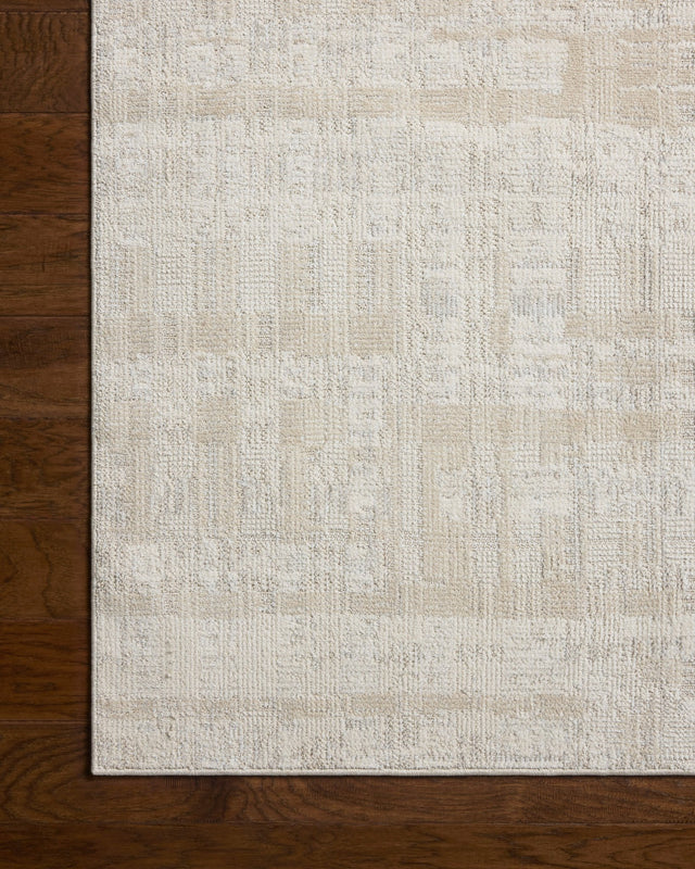 Loloi Roxie ROX-05 Contemporary Power Loomed Ivory, Natural Rug