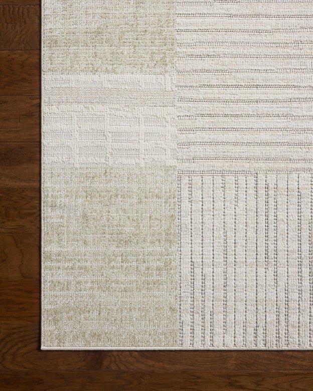 Loloi Roxie ROX-06 Contemporary Power Loomed Linen, Sage Rug - ROXIROX-06LINSG2030