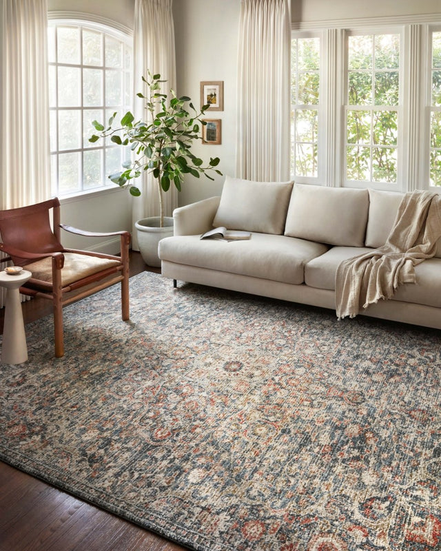 Loloi Saban Sab-02 Blue/Spice Rugs.