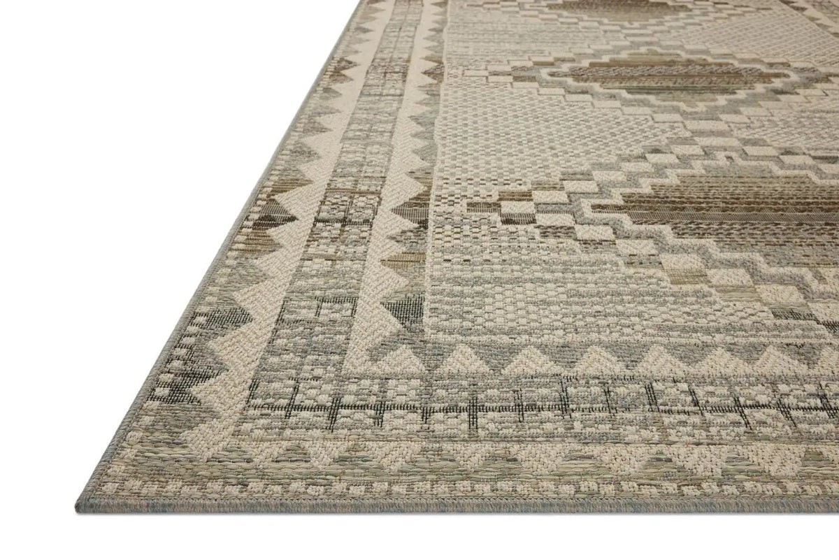 Loloi Saylor SAY-02 Ivory / Granite Rug - rug corner