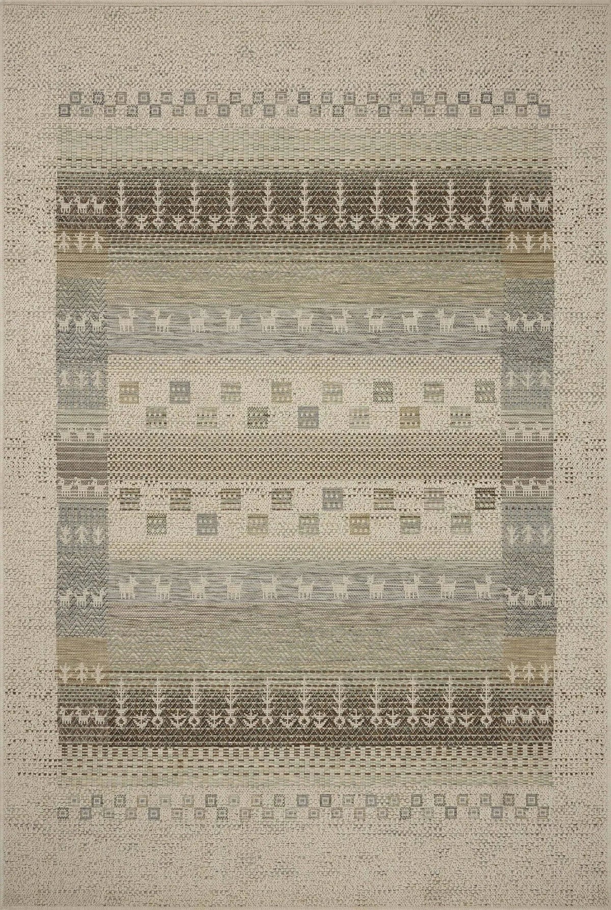 Loloi Saylor SAY-05 Ivory / Earth Rug - main flat
