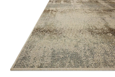 Loloi Saylor SAY-08 Smoke / Ivory Rug - rug corner