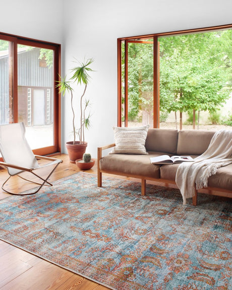 Loloi Sebastian Seb-07 Ocean/Spice Rugs.