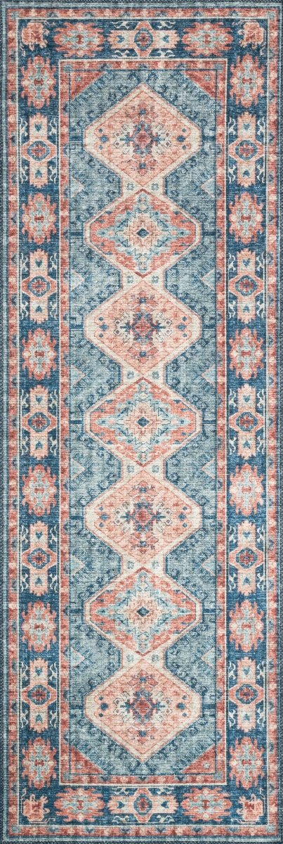 Loloi Skye Sky-03 Turquoise/Terracotta Rugs.