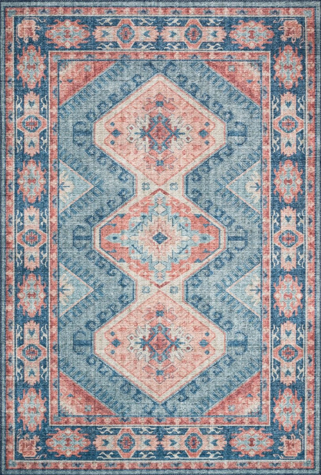 Loloi Skye Sky-03 Turquoise/Terracotta Rugs.