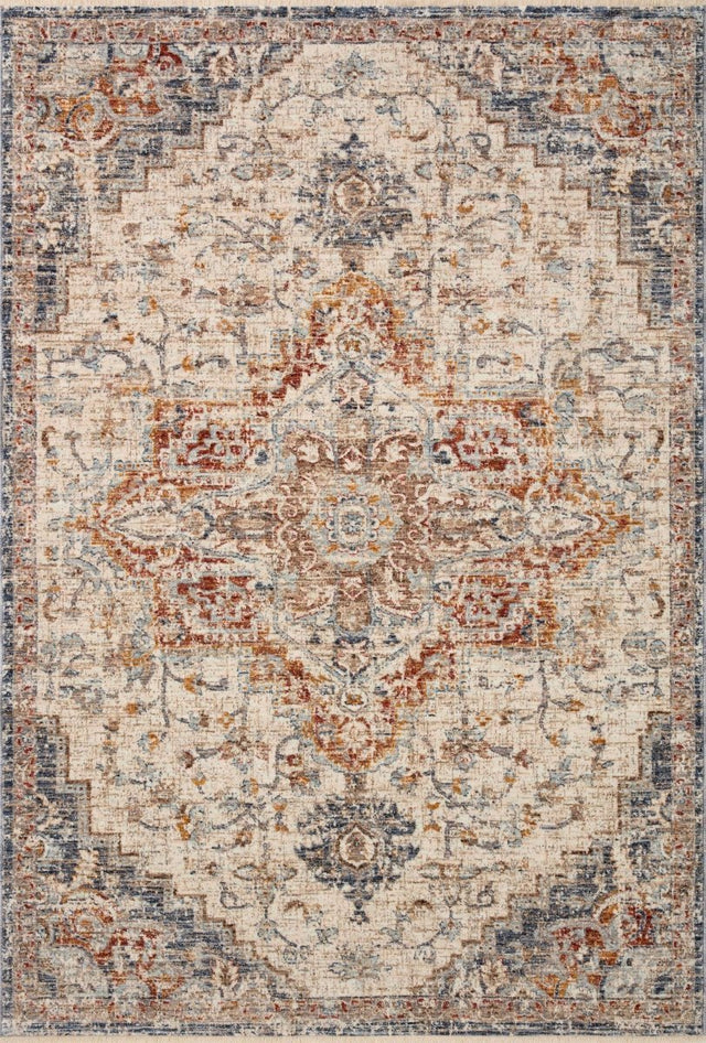 Loloi Sorrento Sor - 05 Ivory/Fiesta Rug - Loloi - sorrsor - 05ivfd2030