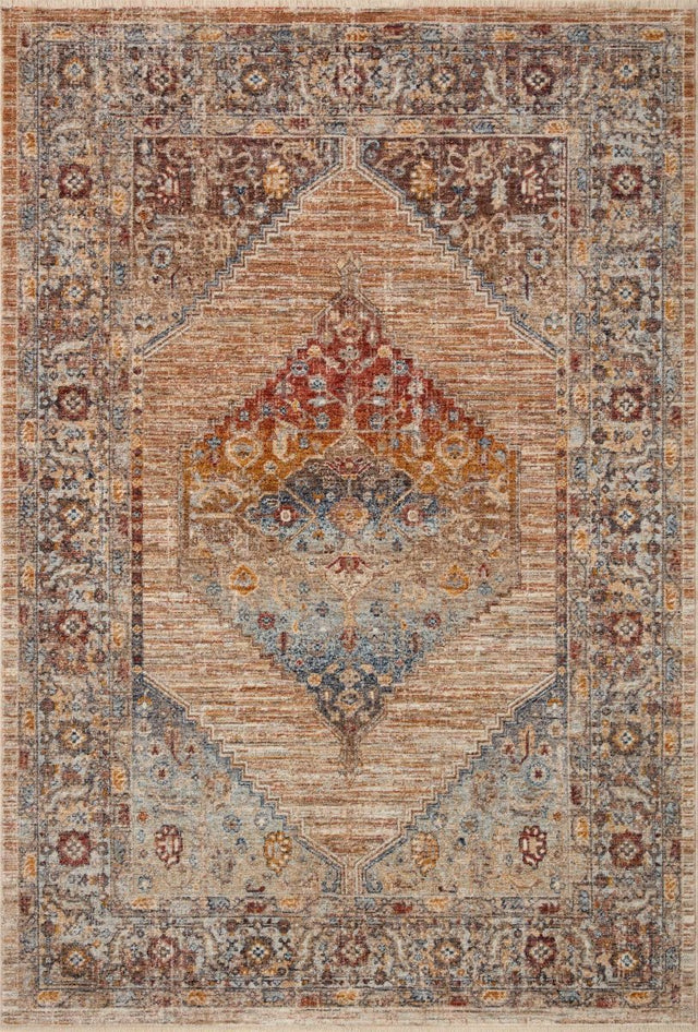 Loloi Sorrento Sor-06 Multi/Sunset Rug.