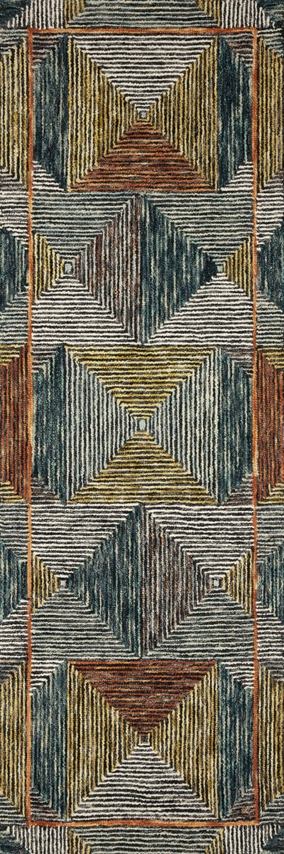 Loloi Spectrum Spe-01 Lagoon/Spice Rugs.