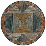 Loloi Spectrum Spe-01 Lagoon/Spice Rugs.