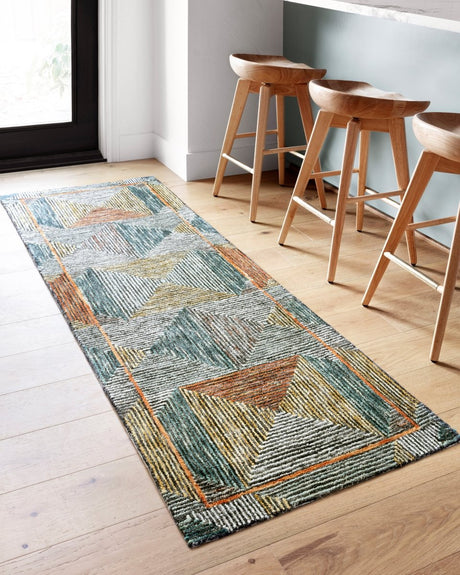 Loloi Spectrum Spe-01 Lagoon/Spice Rugs.