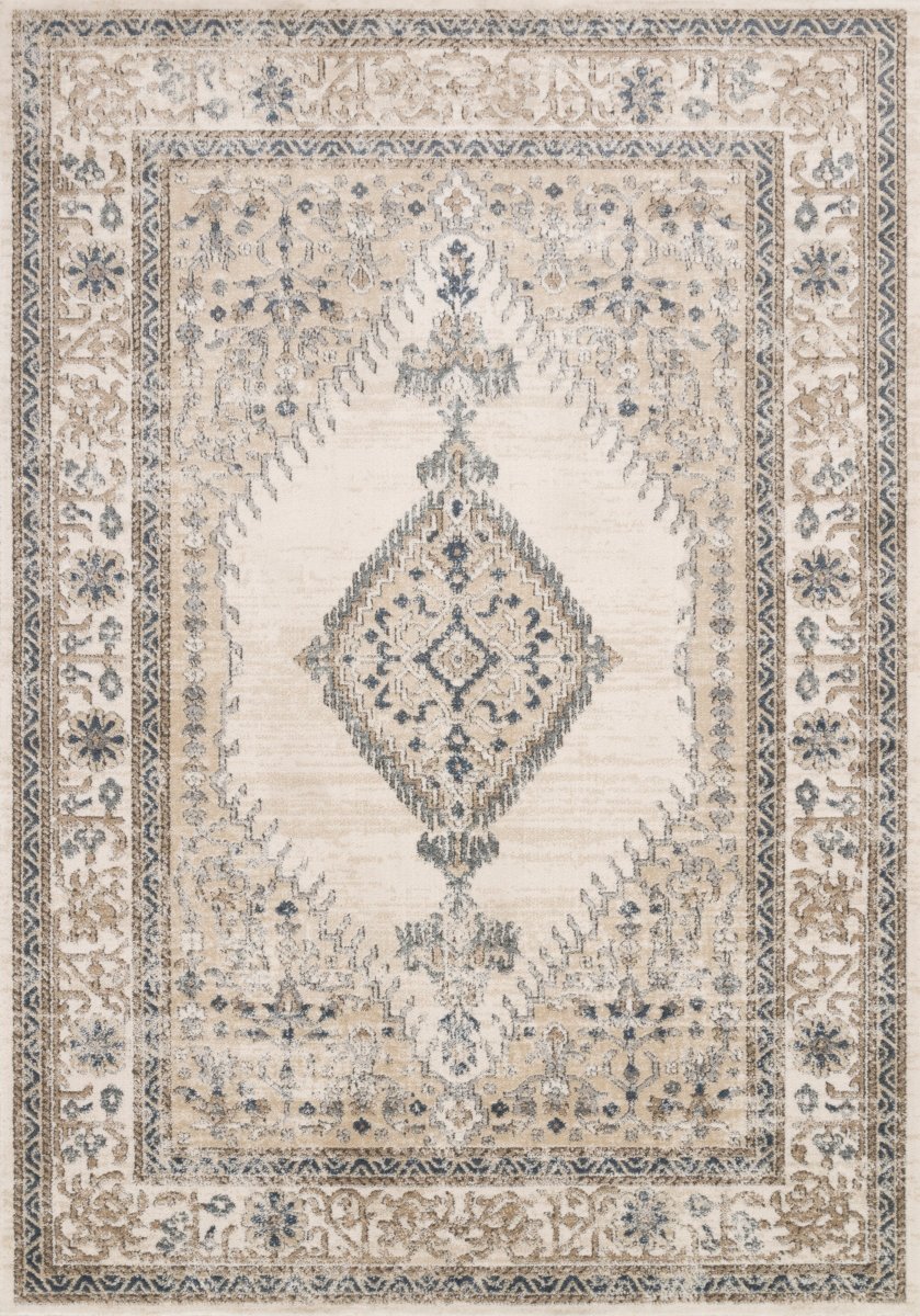 Loloi Teagan Tea - 02 Oatmeal/Ivory Rugs - Loloi - teagtea - 02otiv2840