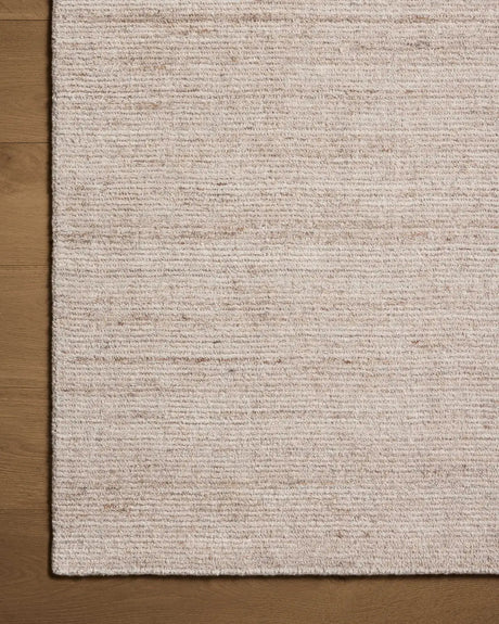 Loloi Thorne THT-01 Natural Rug - corner on wood