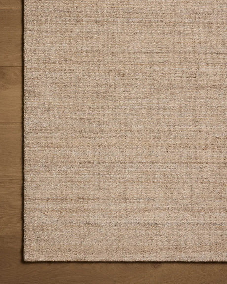 Loloi Thorne THT-01 Sand Rug - corner on wood