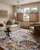Loloi Tilly TIL-02 Ivory / Multi Rug - room scene 3
