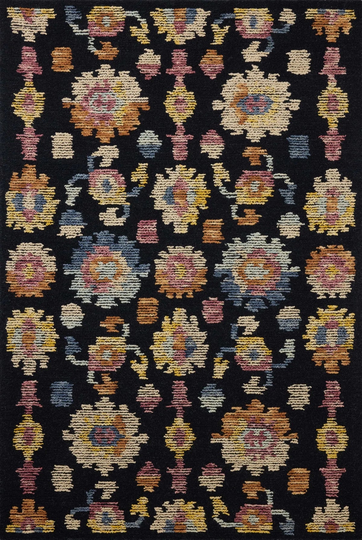 Loloi Tilly TIL-04 Midnight / Multi Rug - main flat