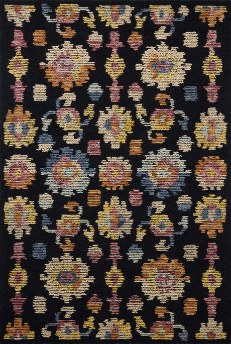 Loloi Tilly TIL-04 Midnight / Multi Rug - main flat