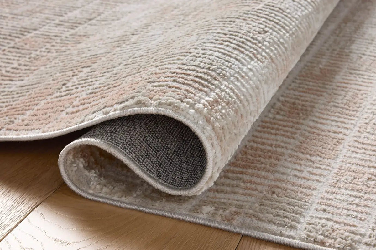 Loloi Townes TOW-06 Beige / Clay Rug - pile height