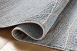 Loloi Townes TOW-07 Natural / Sky Rug - pile height