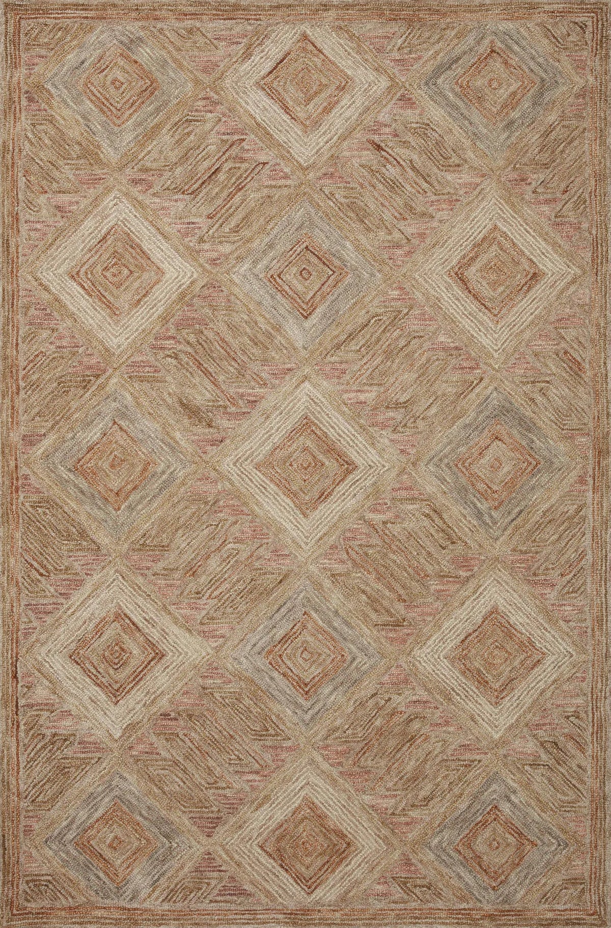 Loloi Varena Var-02 Berry/Multi Rug - main flat