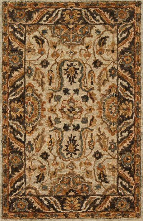 Loloi Victoria Vk - 02 Ivory / Dk Taupe Rugs - Loloi - vitrvk - 02ivdt2676