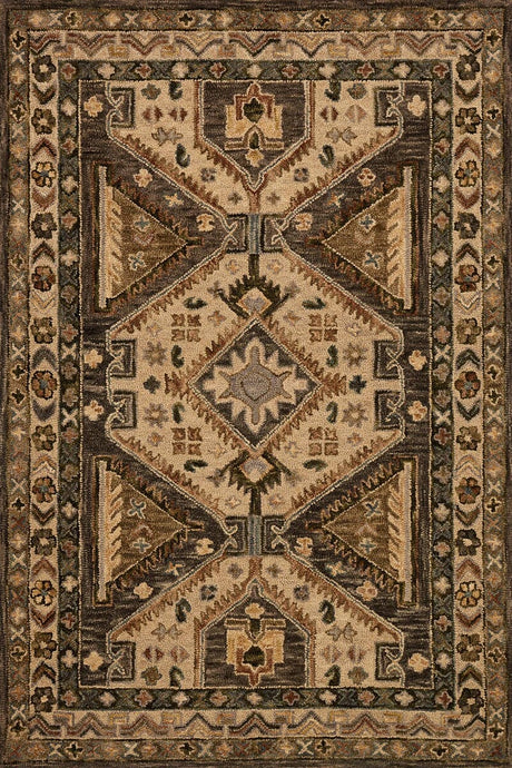 Loloi Victoria Vk-07 Walnut / Beige Rugs.